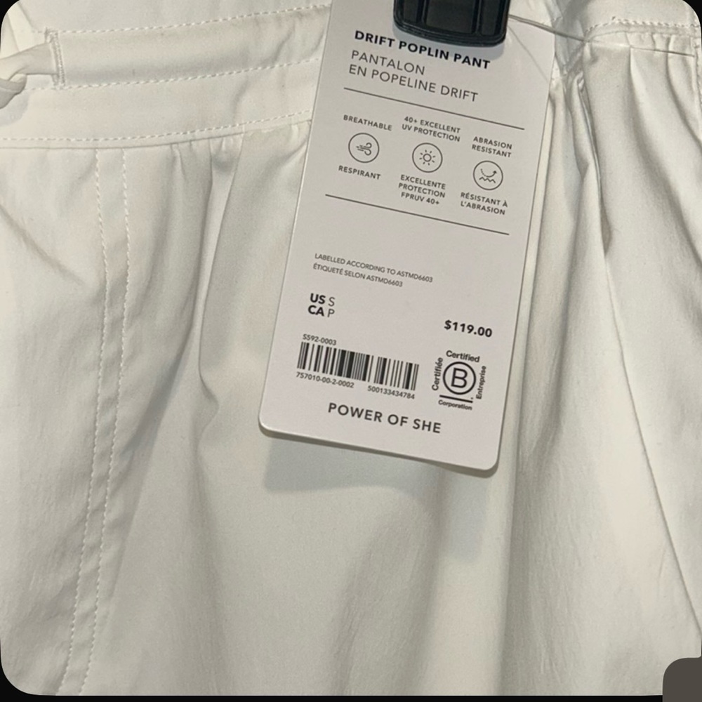 Athleta White Drawstring Pants NWT - image 4